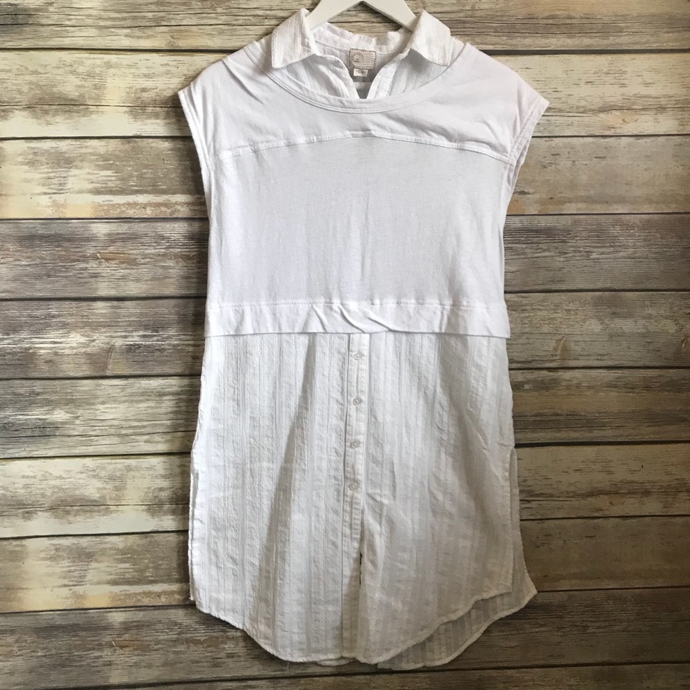 NWT ANTHROPOLOGIE Postcard Tunic Top - Picture 2 of 8